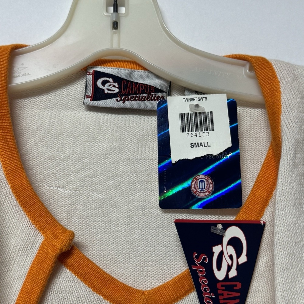 Campus Specialties University of Tennessee cardigan sweater Small NWT UT Smokey‎ - Picture 6 of 12